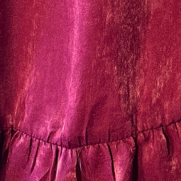 Lulu's NWT SZ L Open tie front purple silky robe or top comfy layering romantic - Picture 10 of 10